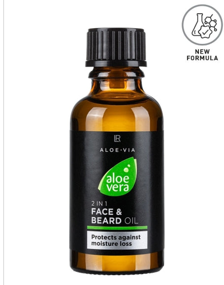 Aloe Vera Aceite 2 en 1 para la barba